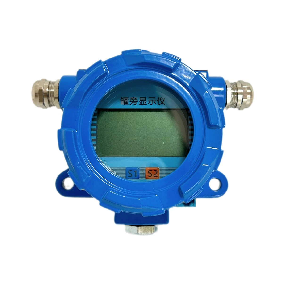 Loop-Powered Tank Side Display Meter with Low Voltage Drop Design, Optimized Power Management & Explosion-Proof | Low Power Consumption (Voltage Drop 2.8V)-Blue