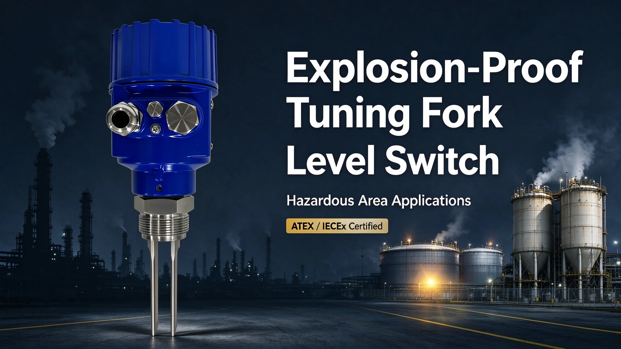 Explosion-Proof Tuning Fork Level Switch | Hazardous Area Applications